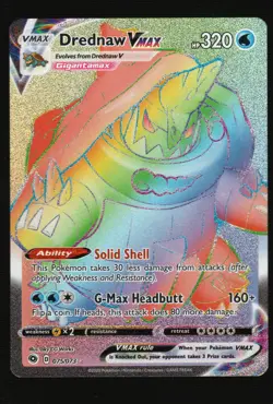 Pokemon Drednaw VMAX (Secret) Champion's Path #75/73 NM - Image 1