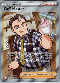 Cafe Master TG25/TG30 Brilliant Stars Trainer Gallery - Pokemon Card - NM - Image 1