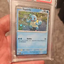 POKEMON SQUIRTLE BLACK STAR PROMO 048 151 POSTER COLLECTION PSA 9 - Image 3
