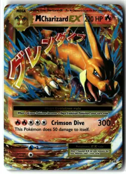 M Charizard EX ⭐ 13/108 Holo Rare EX Evolutions 2016 Pokemon LP - Image 1