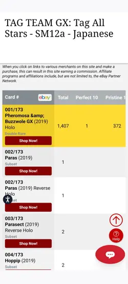 Pokemon Pheromosa & Buzzwole GX Tag Team All Stars JPN CGC Perfect 10 -Pop 1- - Image 3