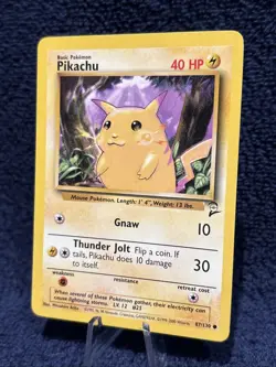 PIKACHU 87/130 Base Set 2 2000 Pokemon Vintage WOTC NM - MUST HAVE! - Image 3