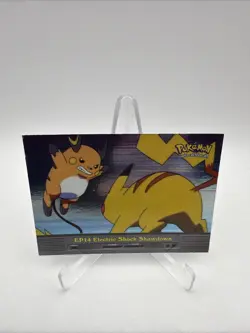 EP14 Electric Shock Showdown Pokemon Topps Series 2 Silver Holo Foil Blue Label - Image 1