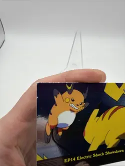 EP14 Electric Shock Showdown Pokemon Topps Series 2 Silver Holo Foil Blue Label - Image 2