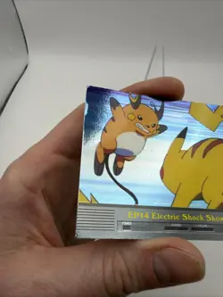EP14 Electric Shock Showdown Pokemon Topps Series 2 Silver Holo Foil Blue Label - Image 3