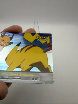 EP14 Electric Shock Showdown Pokemon Topps Series 2 Silver Holo Foil Blue Label - Image 4