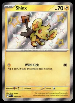 2024 Scarlet & Violet Series - Paldean Fates Shinx Illustration Rare #135/091 - Image 1