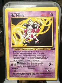 Mr. Mime 22/64 Jungle Regular Pokemon Vintage - Image 1