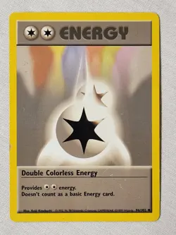 Played (HP) Double Colorless Energy - Non-Holo #96 Base Set Pokemon TCG - Image 1
