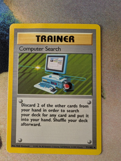Pokemon Computer Search 71/102 Base Set Rare - HP - Image 1
