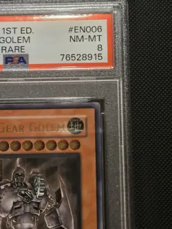 Yugioh Ancient Gear Golem TLM-EN006 Ultimate 1st Edition PSA 8 NM - Image 2