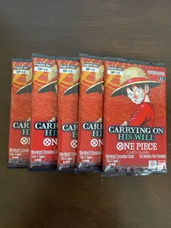 One Piece Carrying On His Will OP-13 Five 5 Booster Packs Lot English H - Image 1