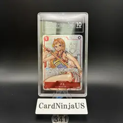 TAG GEM MINT 10 (982) Nami Parallel OP01-016 R 25th Edition ONE PIECE 341 - Image 1