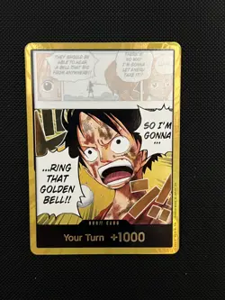 One Piece Gold DON!! OP15 ENGLISH Luffy Golden Bell - Adventure On Kamis Island - Image 1
