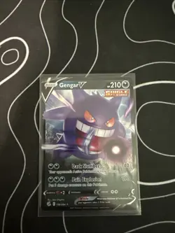 Pokemon Gengar v Single Strike Fusion Strike TCG Card 156/264 Mint - Image 1