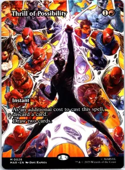 Thrill of Possibility 0028 Regular (Borderless) Marvel MYTHIC RARE MtG TCG Card - Image 1
