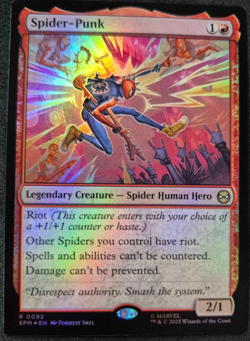Spider-Punk - 0092 - RARE - Foil - Spider-Man - MTG TCG Card - Image 1