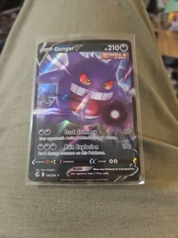 Pokemon Gengar v Single Strike Fusion Strike TCG Card 156/264 Mint - Image 1