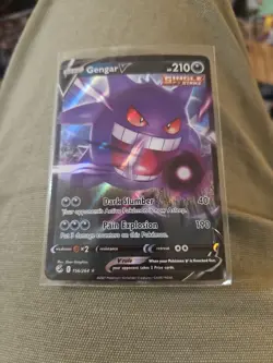 Pokemon Gengar v Single Strike Fusion Strike TCG Card 156/264 Mint - Image 2