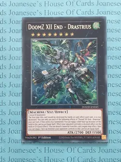 DOOD-EN045 DoomZ XII End - Drastrius Secret Rare Yu-Gi-Oh Card 1st Edition New - Image 1