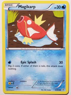 Magikarp 22/83 LP / VLP - XY Generations Pokemon Card - Miki Tanaka Art - Image 1