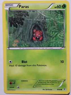 Paras 6/83 PL - XY Generations Pokemon Card - Aya Kusube Art - Image 1