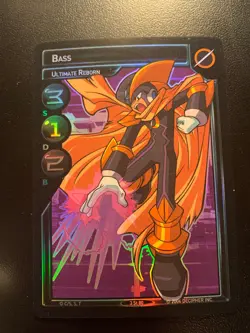 Mega Man NT Warrior TCG Foil Bass Navi Card - Image 1