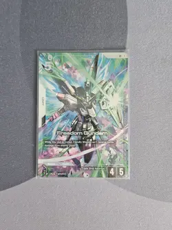 Freedom Gundam GD03-070 LR+ Gundam Card Game - Image 1