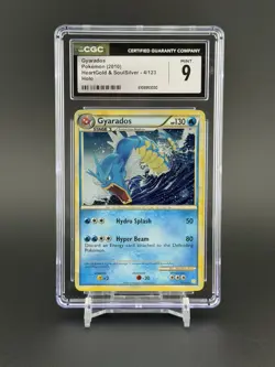 CGC 9 MINT Gyarados 2010 HeartGold & SoulSilver 4/123 Holo Pokemon Card - Image 1