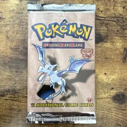 Pokemon Fossil Booster Pack 1st Edition Aerodactyl Art Sealed 11 Cards Wizards - Image 1