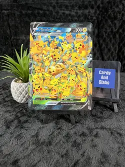 JUMBO Pikachu V Union Card SWSH141 Oversized Promo Pokemon Celebrations 25th NM - Image 1