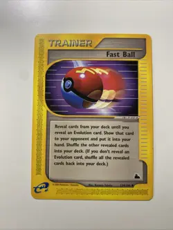 Fast Ball 124/144 Skyridge Regular E-Reader Pokemon TCG NM - Image 1