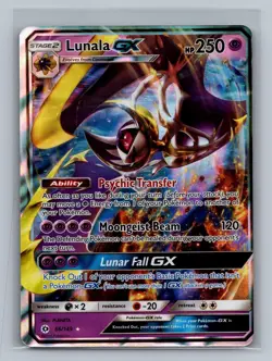 Lunala GX 66/149 Holo Ultra Rare SM Base Set Pokemon Near Mint - Image 1