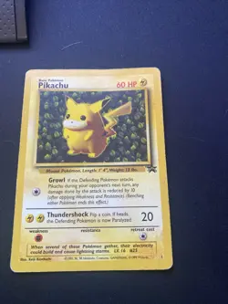Pikachu - Black Star Promo - #1 - EXC / NM Condition - Collectible Pokemon Card - Image 1