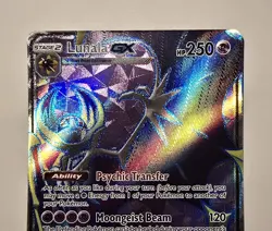 Pokemon Lunala GX #141 Sun & Moon Base Set Full Art Ultra Rare- NM - Image 2