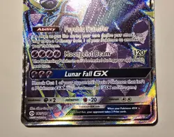 Pokemon Lunala GX #141 Sun & Moon Base Set Full Art Ultra Rare- NM - Image 3