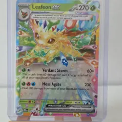Pokemon Leafeon ex Double Rare Holo Sv: Prismatic Evolutions 006/131 2025 - Image 2