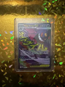 Pokemon TCG Holo Ultra Rare Full Art Mega Gengar EX Ascended Heros NM/MT - Image 1