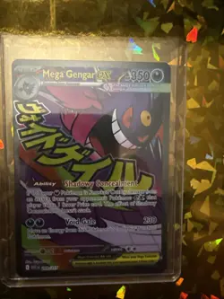 Pokemon TCG Holo Ultra Rare Full Art Mega Gengar EX Ascended Heros NM/MT - Image 2