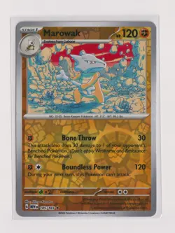 Pokemon SV: Scarlet & Violet 151 #105/165 Marowak Reverse Holo - Image 1
