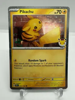 Pikachu 51/162 Stamped 2026 Pokemon Day 30th Anniversary Promo TCG - Image 1