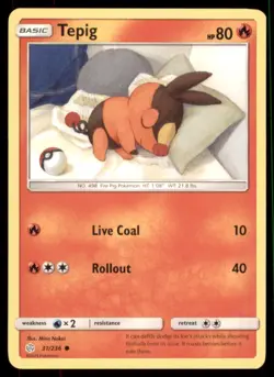 Pokemon TCG Tepig 31/236 Regular - Image 1