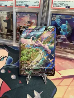 POKEMON AERODACTYL V 180/196 ALTERNATE FULL ART HOLO SWSH LOST ORIGIN NM - Image 1