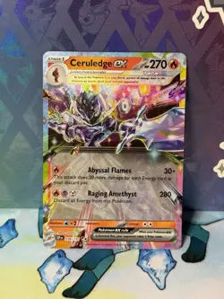 Pokemon TCG Ceruledge EX 036/191 Surging Sparks Double Rare Near Mint - Image 1