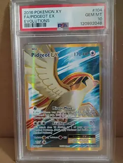 Pidgeot EX 104/108 Pokemon Evolutions PSA 10 - Image 1