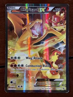 Pokemon Red & Blue Collection Charizard Ex XY121 Promo Holo Full Art MP - Image 1