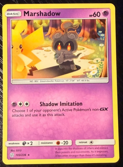 Pokemon - Marshadow - 103/236 - Cosmic Eclipse - Regular/Non-Holo - MP - Image 1
