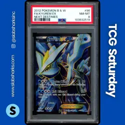 2012 POKEMON BLACK WHITE NEXT DESTINIES #96 KYUREM EX FULL ART ULTRA RARE PSA 8 - Image 1