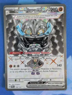 Cornerstone Mask Ogerpon Ex 199/167 - Full Art Twilight Masquerade - Pokemon NM - Image 1