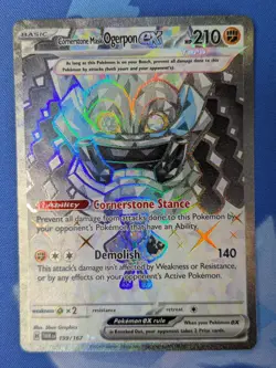 Cornerstone Mask Ogerpon Ex 199/167 - Full Art Twilight Masquerade - Pokemon NM - Image 3
